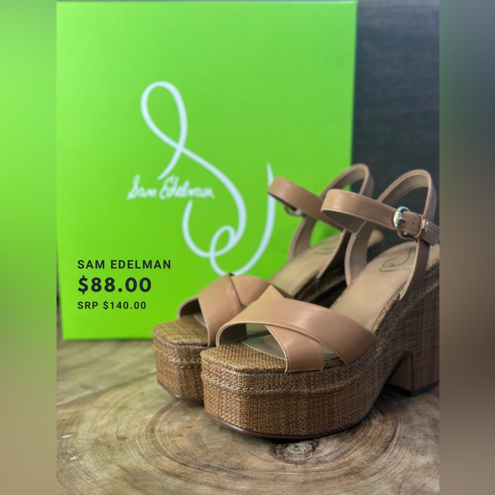 Sam Edelman Triana Cuoio Brownlea SIZES 9W 9.5W US (BRAND NEW)